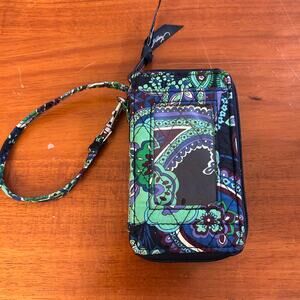 Vera Bradley Wallet Wristlet ID Holder Retired Blue Rhapsody Pattern